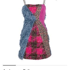 Colorful Patchwork Mini Dress